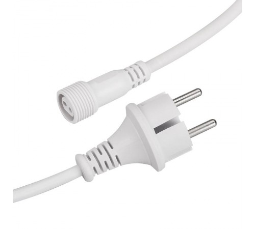 Шнур питания ARD-CLASSIC-ICEFALL-1.5M White (230V)  026106  Arlight