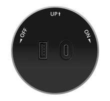 MultiTrack Антрацит Розетка 2хUSB (тип А+С) 18Вт, 5В/3А Антрацит MTK13003B SE