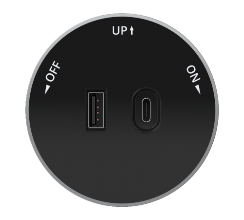 MultiTrack Антрацит Розетка 2хUSB (тип А+С) 18Вт, 5В/3А Антрацит MTK13003B SE