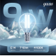 Лампа светодиодная Black LED Filament Шар E14 9W 710lm 4100K  105801209  Gauss