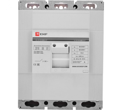 Выключатель автоматический ВА-99 800/1000А 3P 35кА EKF PROxima  mccb99-800-1000  EKF