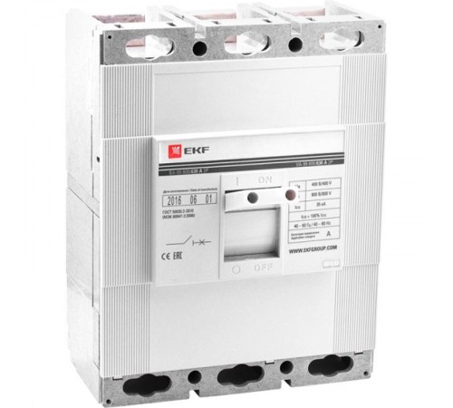 Выключатель автоматический ВА-99 800/1000А 3P 35кА EKF PROxima  mccb99-800-1000  EKF