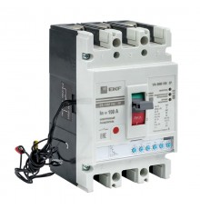 ВА-99М 100/100А 3P 50кА с эл. расцепителем, доп. контактом, расширителями выводов EKF PROxima   mccb99-100-100me-ax-ocp   EKF