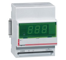 Цифровой амперметр/вольтметр - 0-500 В - монтаж на рейке DIN  004663  Legrand