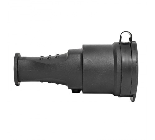 Розетка переносная с защитной крышкой каучуковая 230В 2P+PE 16A IP44 EKF PROxima  RPS-012-16-230-44  EKF