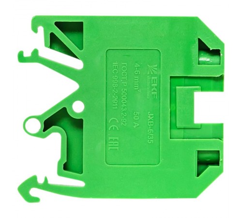 Колодка клеммная JXB-6/35 зеленая EKF PROxima  plc-jxb-6/35gn  EKF