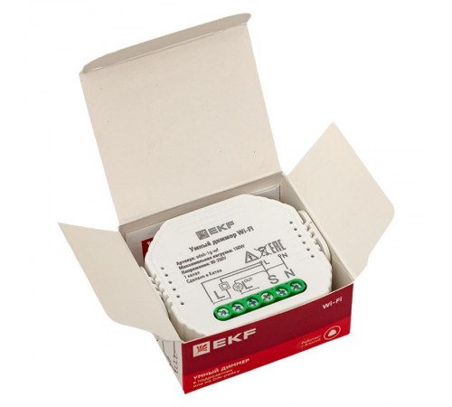 Умный диммер в подрозетник 1-канальный Wi-Fi  Connect sdsh-1g-wf EKF