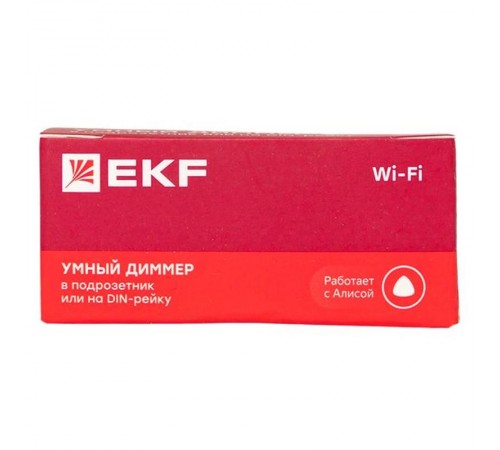Умный диммер в подрозетник 1-канальный Wi-Fi  Connect sdsh-1g-wf EKF