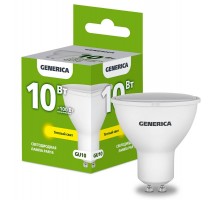 Лампа светодиодная PAR16 софит 10Вт 230В 3000К GU10   LL-PAR16-10-230-30-GU10-G  GENERICA