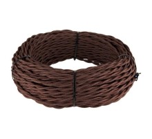 W6453514/ Электроустановочные изделия - Ретро кабель витой 3х1,5 (коричневый)  a050787  Werkel