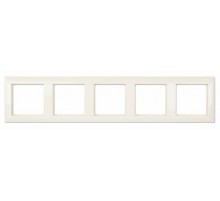 Рамка 5-постов; Eco Profi; термопласт; слоновая кость  EP485  Jung