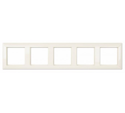 Рамка 5-постов; Eco Profi; термопласт; слоновая кость  EP485  Jung