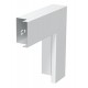 Плоский угол с крышкой кабельного канала LKM 40x60 мм (сталь,белый) (LKM F40060RW)  6249000  OBO Bettermann