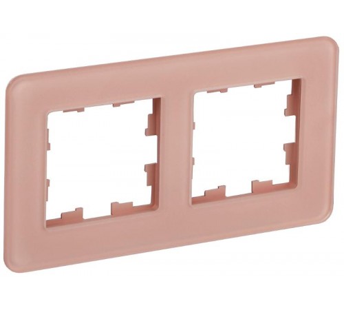 BRITE Рамка 2-ая РУ-2-2-Бр стекло дымчатый RE  BR-M22-G-41-K97  IEK