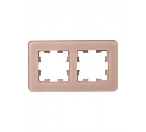 BRITE Рамка 2-ая РУ-2-2-Бр стекло дымчатый RE  BR-M22-G-41-K97  IEK