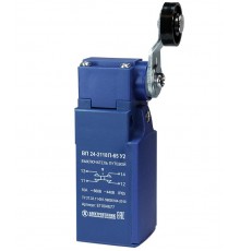 ВП 24-2118П-65 У2, рычаг с пластиковым роликом, 1з+1р, безинерционный, 20 мм, без сальника, 3А, IP65, выключатель путевой  ET004677  Электротехник