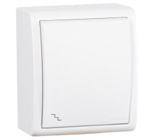 Simon 15 Aqua Белый Выключатель 1-кл проходной, IP54, 10А 250В, винт. зажим  1594201-030  Simon