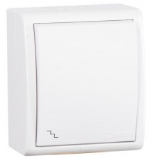 Simon 15 Aqua Белый Выключатель 1-кл проходной, IP54, 10А 250В, винт. зажим  1594201-030  Simon