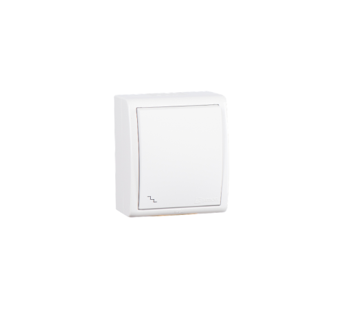 Simon 15 Aqua Белый Выключатель 1-кл проходной, IP54, 10А 250В, винт. зажим  1594201-030  Simon