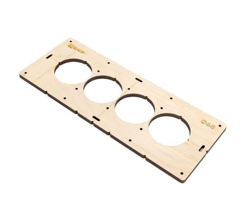 Шаблон для подрозетников c 4 отв. диам. 68 мм EKF Expert  sh-d68-4  EKF