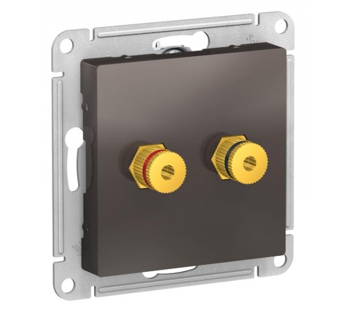 AtlasDesign Мокко АудиоРозетка двухместная  ATN000687  SE