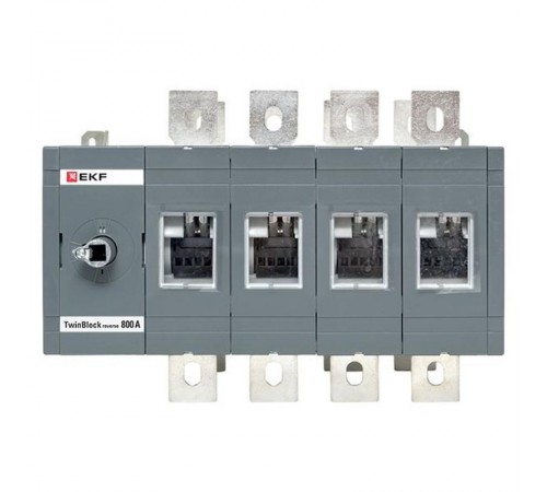 Рубильник 800A 4P реверсивный без рукоятки управления TwinBlock  tb-s-800-4p-rev  EKF
