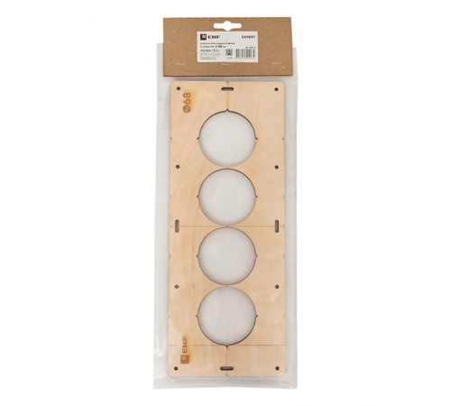 Шаблон для подрозетников c 4 отв. диам. 68 мм EKF Expert  sh-d68-4  EKF