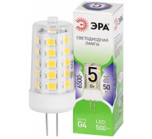 Лампа светодиодная  GREEN LINE LED G4-JC-5W-865-12V GL G4 5Вт капсула холодный свет  Б0067146  ЭРА