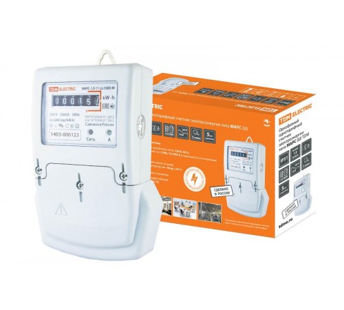 Счетчик МАРС-1,0-11-Ш-10(100)-М (1ф, 1тар, монт.панель, мех.ОУ)  SQ1105-0019  TDM