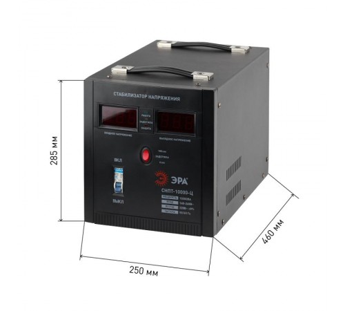 Стабилизатор напряжения СНПТ-10000-Ц   переносной, ц.д., 140-260В/220/В, 10000ВА (24) Б0020164  ЭРА