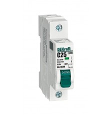 Выключатель автоматический без теплозащиты однополюсный ВА-103М 1P 25А характеристика C 6кА  12504DEK  Dekraft