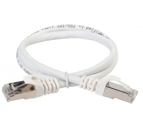 Коммутационный шнур (патч-корд), кат.5Е FTP, 0,5м, белый  PC08-C5EF-05M  ITK