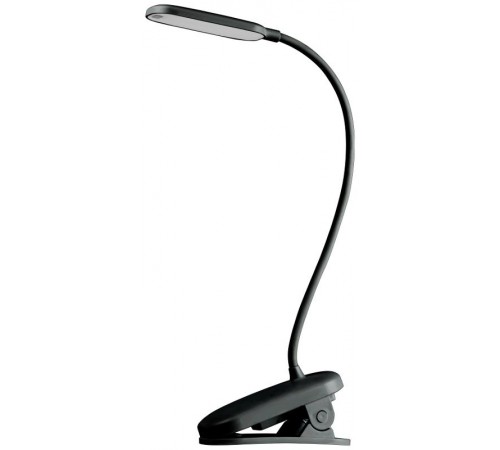 Настольный светильник  NLED-525-6W-BK светодиодный аккумуляторный на прищепке черный  Б0068549  ЭРА