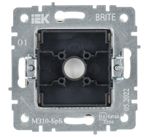 BRITE Заглушка с суппортом МЗ10-БрБ белый  BR-PL10-K01  IEK