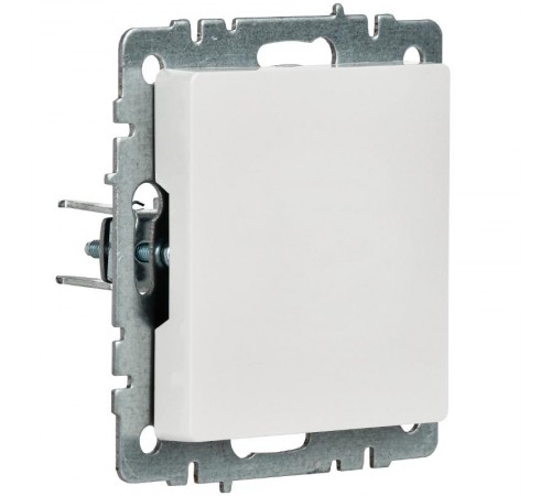 BRITE Заглушка с суппортом МЗ10-БрБ белый  BR-PL10-K01  IEK