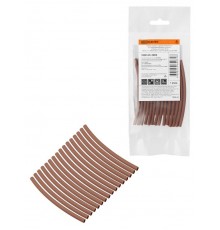 Набор трубок термоусаживаемых, клеевых "Моноцвет, коричневый 3,2/1,0 " SQ0548-3003  TDM