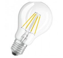 Лампа светодиодная LEDPCLA40 4W/827 230V FIL E27 10X1  4058075439870  OSRAM