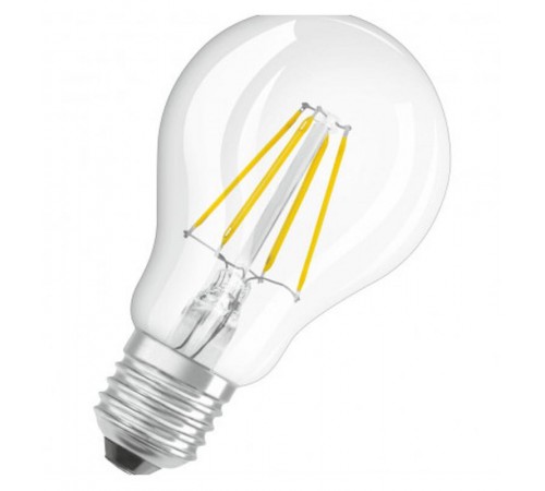 Лампа светодиодная LEDPCLA40 4W/827 230V FIL E27 10X1  4058075439870  OSRAM