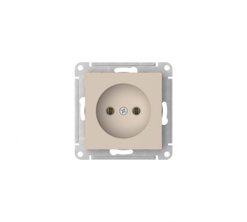 AtlasDesign Песочный Розетка без заземления без шторок, 16А, механизм, быстрозажимные клеммы  ATN001241S  SE