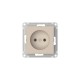 AtlasDesign Песочный Розетка без заземления без шторок, 16А, механизм, быстрозажимные клеммы  ATN001241S  SE