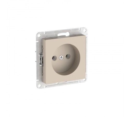 AtlasDesign Песочный Розетка без заземления без шторок, 16А, механизм, быстрозажимные клеммы  ATN001241S  SE