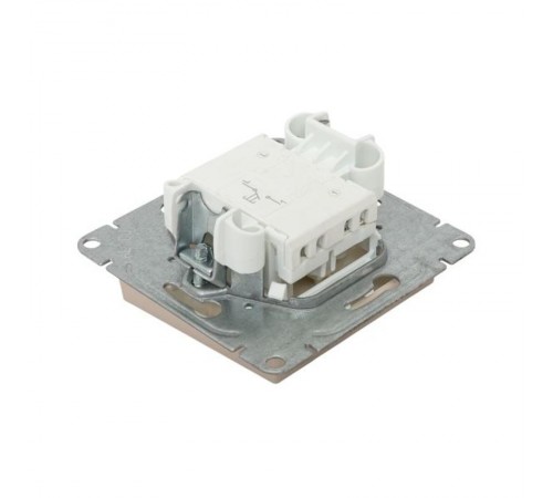 Механизм выключателя, одноклавишный, кнопочный, кремовый Эпика  UP1-SWI-13 EKF