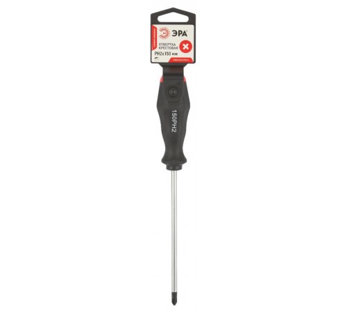 Отвертка PH 2х150 мм крестовая двухкомпонентная рукоятка  Б0055845  ЭРА