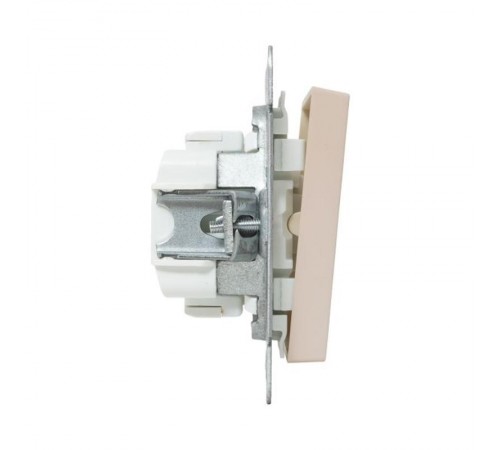 Механизм выключателя, одноклавишный, кнопочный, кремовый Эпика  UP1-SWI-13 EKF