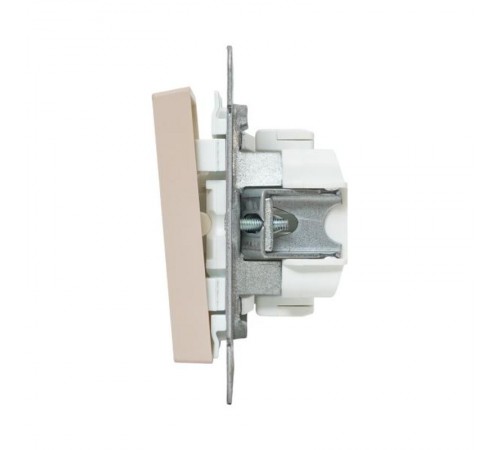 Механизм выключателя, одноклавишный, кнопочный, кремовый Эпика  UP1-SWI-13 EKF