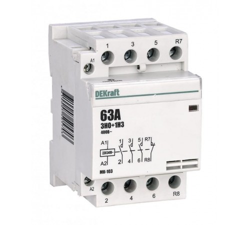 Контактор модульный 3НО+1НЗ 63А 230В МК-103  18089DEK  DEKraft