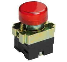 Индикатор LAY5-BU64 красного цвета d22мм   BLS50-BU-K04  IEK