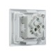 Розетка 45х45 PRO, с заземлением, белая , 45 град  E6MR16-028-10-45  EKF