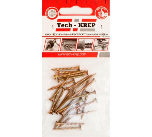 Саморез ШУж 3,0х30 пот. гол. (25 шт) - пакет ( 0,026 кг)  102475  Tech-KREP