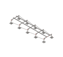 Опорная конструкция для установки оборудования TECHNORAPTOR STEELFOOT 1200х5000 тип 1 HD  KM-TR-STF-SSEI-1200-5000-1 HD  КМ - профиль